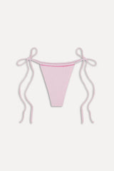 Tia Skimpy String Bikini Bottom - Strawberries & Cream