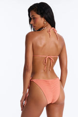 Heat Seeker 3 Piece Bikini & Sarong Set - Rust