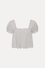 Princess Cropped Blouse - Daisy Eyelet