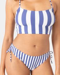 Stripe Out Lace Hipster Full Bikini Bottom