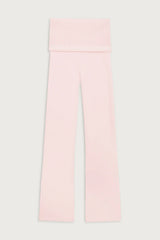 Aimee Cloud Knit Flare Pant - Rosebud Pink