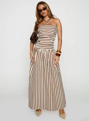Adessa Strapless Maxi Dress Multi