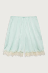 Snuggle Satin Capri Short - Pistachio