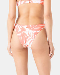 Palm Haze Knotted Scoop Cheeky Bikini Bottom
