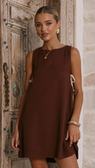 Tashia Mini Dress - Chocolate