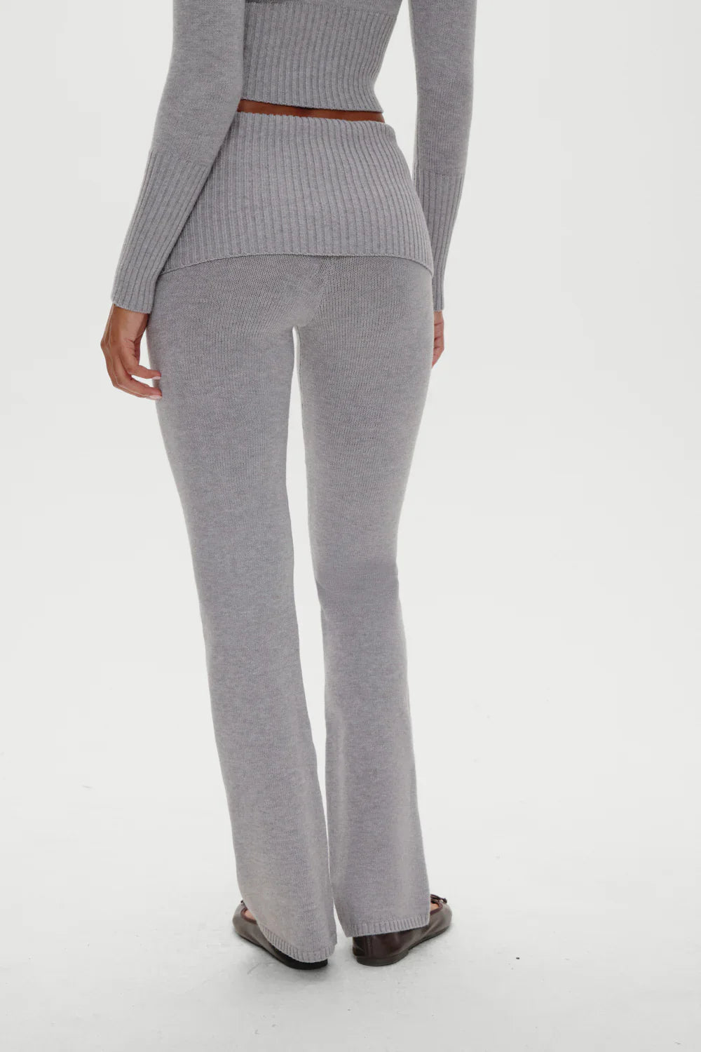 Aimee Knit Pants - Rain Cloud
