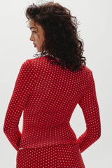 Joy Long Sleeve Sleep Shirt - Holiday Dot