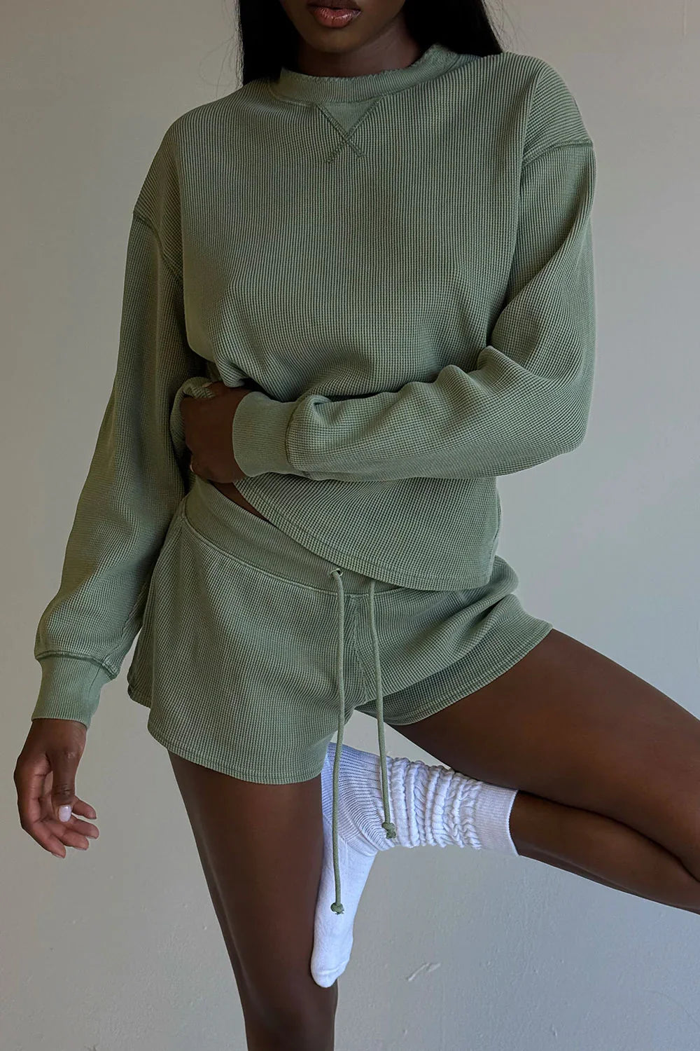 Noah Thermal Long Sleeve Shirt - Fern