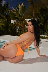 Sun And Surf 4 Piece Bikini Set - Orange