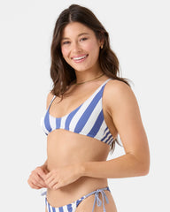 Stripe Out Scoop Bralette Bikini Top