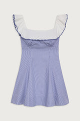 Lilah Striped Mini Dres - Midnight Stripe