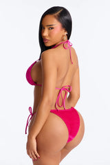 When You Were Mine Bikini And Coverup - Fuchsia
