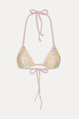 Nick Triangle Halter Bikini Top - Nymphaea
