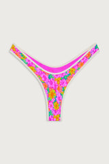 Full Moon Floral Micro Bikini Bottom - Daisy Pond