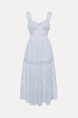 Eden Ruffle Maxi Dress - White