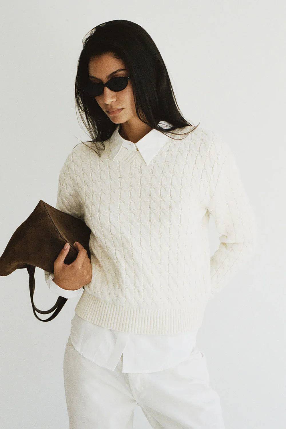 Prince Cable Knit Sweater - Honeymoon