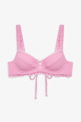Jane Underwire Bikini Top - Pink Stripe
