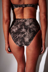 Flamenco High Waist Bikini Bottoms in Snakeskin