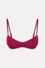 Lane Skimpy Bandeau Bikini Top - Vino