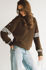 Sloane Oversized Knit Sweater - Chocolate Brown
