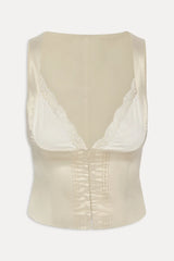 Lilia Corset Top - Feather