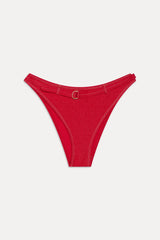 Ranger Denim Bikini Bottom - Red Denim