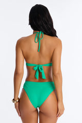 Carmen Hardware Beaded 2 Piece Bikini - Green
