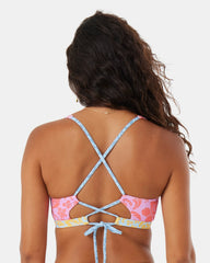 Tapestry Patchwork Convertible Bralette Bikini Top