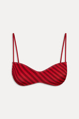 x JENNIE Magnolia Shine Bikini Top - Spring Stripe