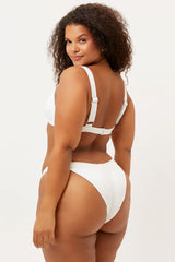 Grace Cheeky Bikini Bottom - White
