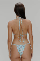 Tidal Skimpy Triangle Bikini Top - Pastel Peony