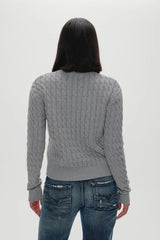 Prince Cable Knit Sweater - Cloud Cover