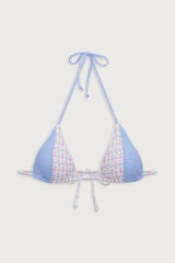 Coastal Micro Floral Bikini Top - Rose Picnic Ruffle