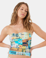 Postcards From Paradise Tube Top Bikini Top