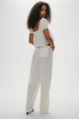 Princess Cropped Blouse - Daisy Eyelet