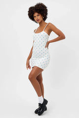 Gwen Waffle Mini Dress - Night Lily