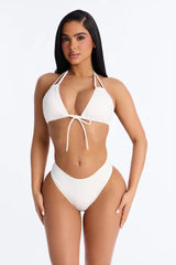 Poolside Sipping Bikini - White