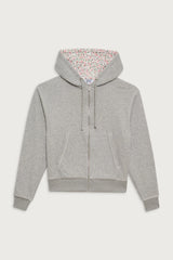 Casper Zip Up Hoodie - Heather Grey / Baby Blanket