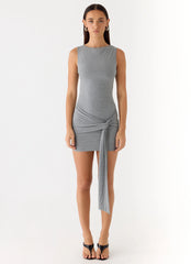 Everly Mini Dress - Grey