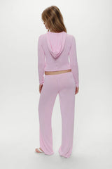 Ela Low Rise Knit Pants - Pink Cloud