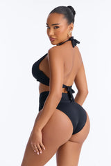 Margaritas At The Pool Hardware Underwire 2 Piece Bikini - Black