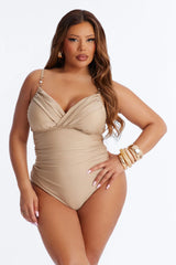 Savoring Summer 1 Piece Swimsuit - Olive