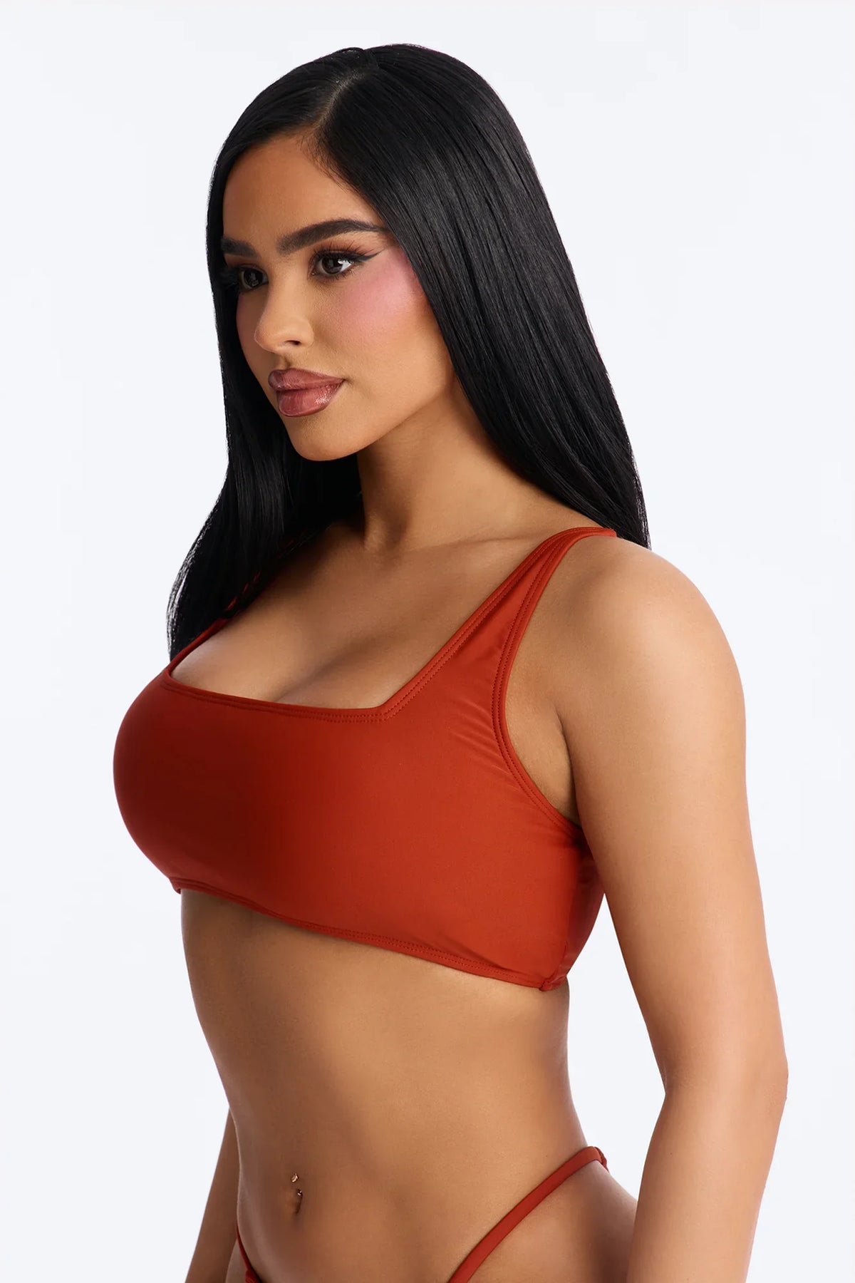 Maui Mix And Match Tank Bikini Top - Rust