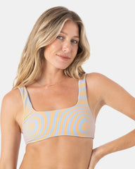 Pacific Coast Highway Reversible Square Neck Bralette Bikini Top