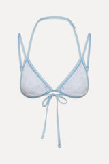 Luna Eyelet Bikini Top - Spring Cloud