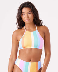 Go My Way High Neck Bikini Top