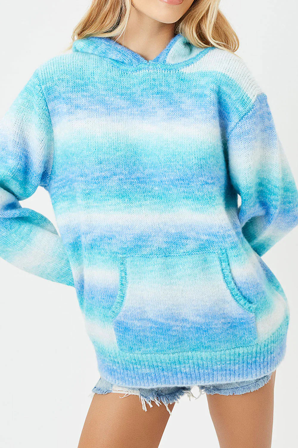 Aiden Knit Sweatshirt - Blue Horizon