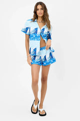 Coco Terry Shorts - Blue Tides