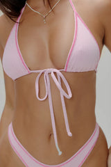 Paradise Halter Bikini Top - Strawberries & Cream