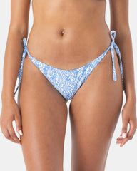 Tile Tranquility Tie Side Cheeky Bikini Bottom